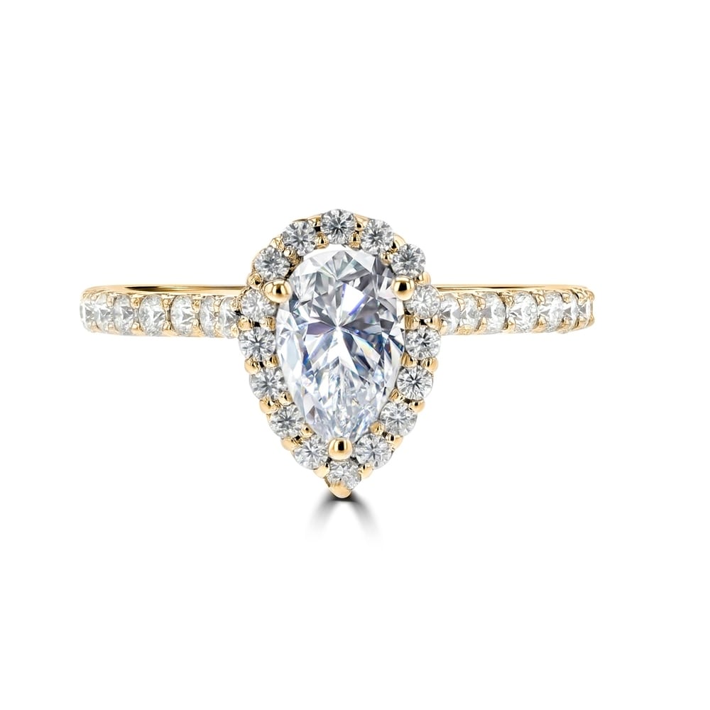 1.2ct Baguette Cut Diamond Engagement Ring 14k Yellow Gold Over Stylish Art Deco