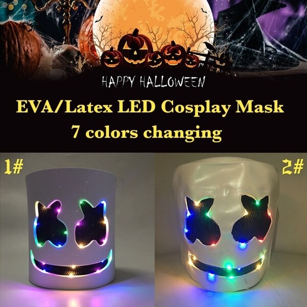 EVA/Latex LED Full DJ Mask for Cosplay Halloween Party Night Club Festival Mask DJ Mask. Opens flyout.
