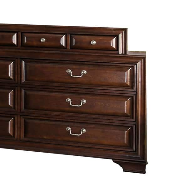 Shop Transitional Wooden Dresser With 10 Drawers And Bracket Legs