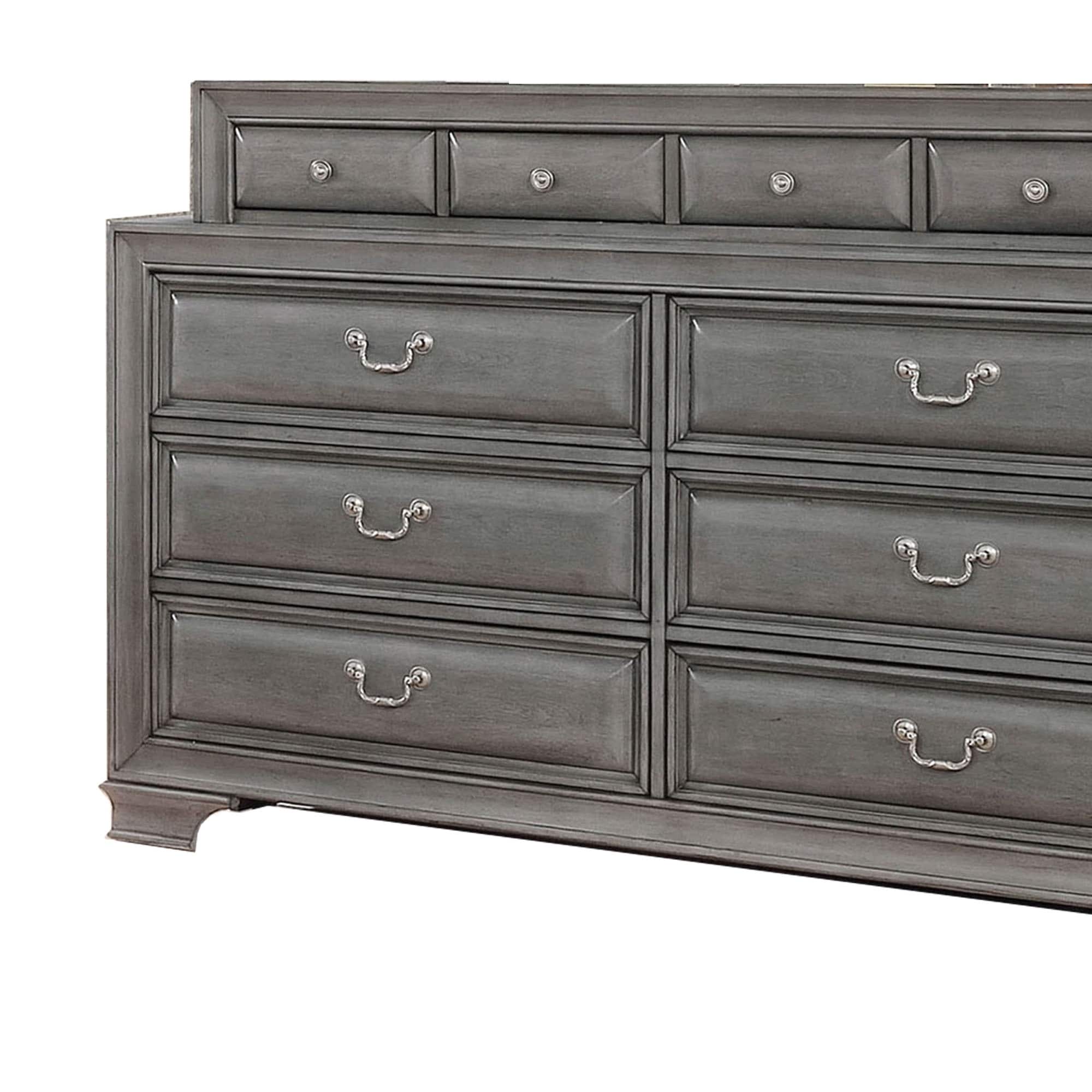 Shop Transitional Wooden Dresser With 10 Drawers And Bracket Legs
