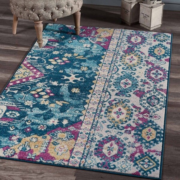 Morrocan Area Rugs 3'9"x 6 with Tufting Carpets Rugs - 3'9" x 6'