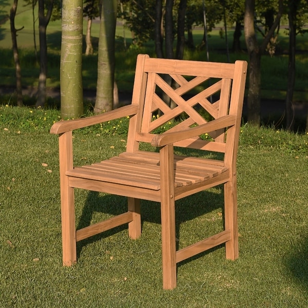 overstock teak chairs