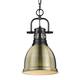 Option Matte Black with Aged Brass