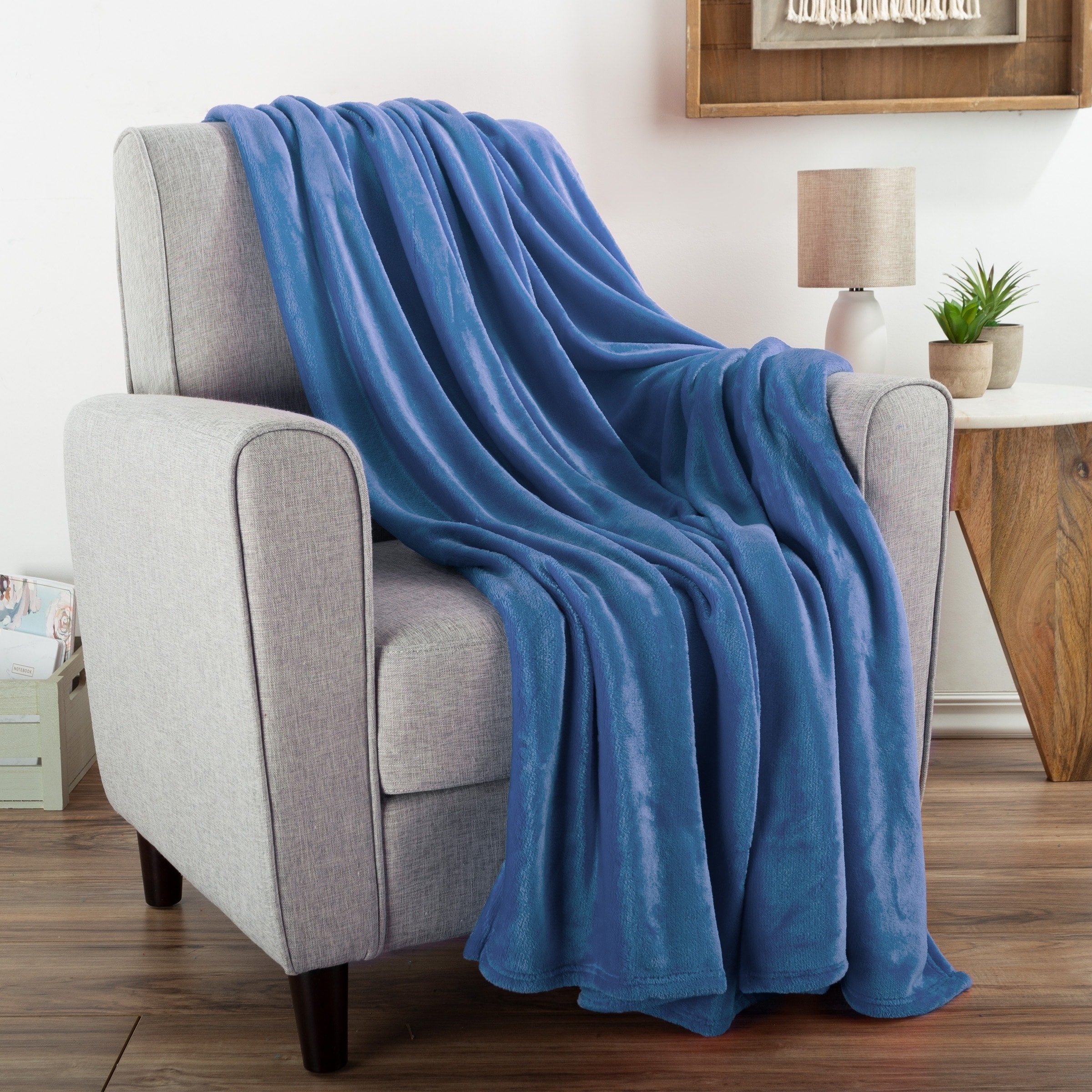 Flannel Fleece Blanket Throw by LHC - On Sale - Bed Bath & Beyond