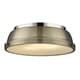 preview thumbnail 1 of 7, Duncan Flush Mount Chrome with Aged Brass