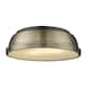Option Matte Black with Aged Brass