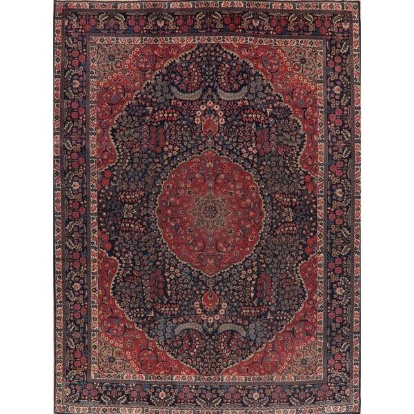 slide 1 of 19, Tabriz Oriental Hand Knotted Wool Traditional Persian Area Rug - 13'4" X 9'10"