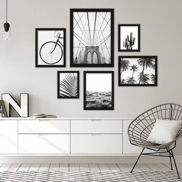 Black & White Photography Framed Gallery Wall Set - On Sale - Overstock