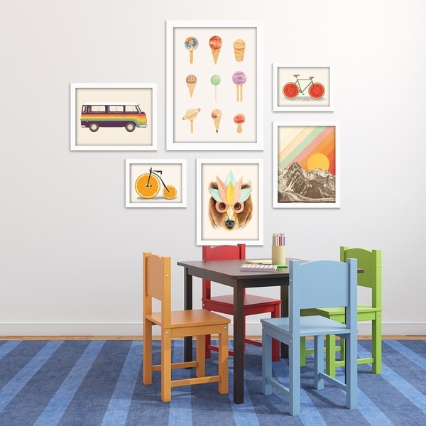 Fun & Funky Children's Framed Art Set