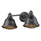 preview thumbnail 1 of 6, Carbon Loft Phifer 2-light Bath Vanity Black Patina