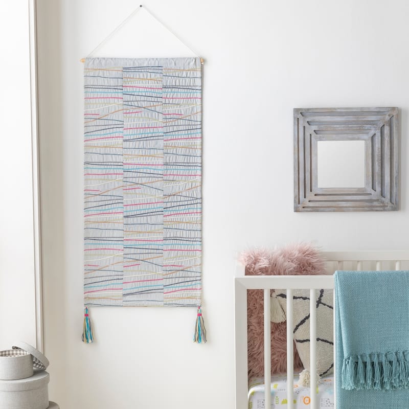 Gauri Cotton Modern Tapestry - 18" x 36"