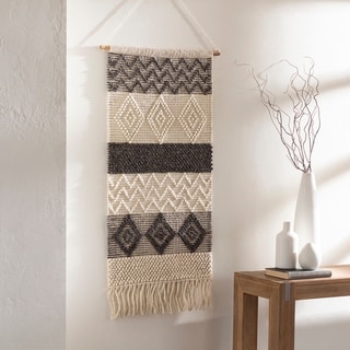 Artistic Weavers Hanneke Hand Woven Wool and Cotton  Bohemian/Global Tapestry - 22" x 44"