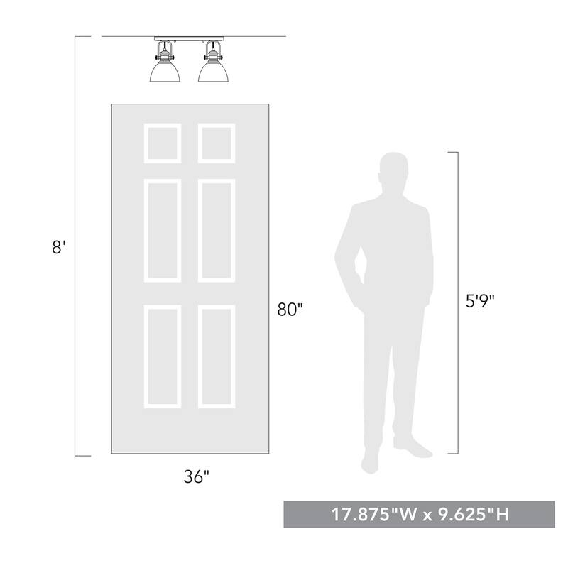 Hines 2 Light Semi-Flush