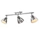 preview thumbnail 18 of 32, Duncan Semi-Flush - Track Light Chrome with Pewter Shades