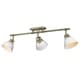 preview thumbnail 8 of 32, Duncan Semi-Flush - Track Light Aged Brass with Matte white