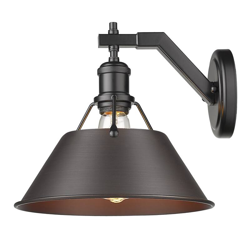 Orwell 1-light Conical Metallic Wall Sconce