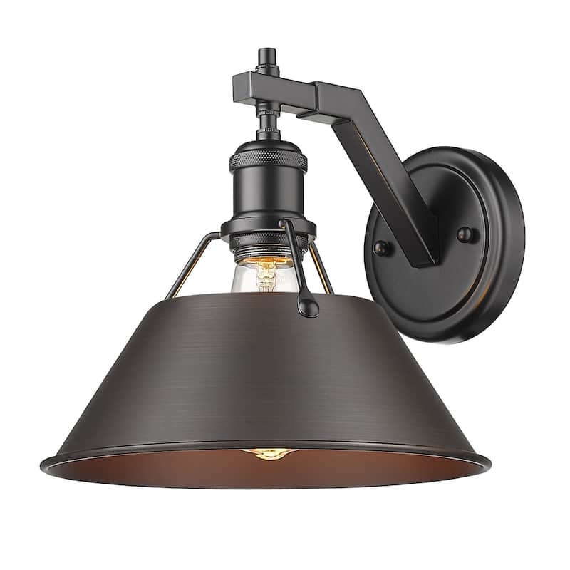 Orwell 1-light Conical Metallic Wall Sconce