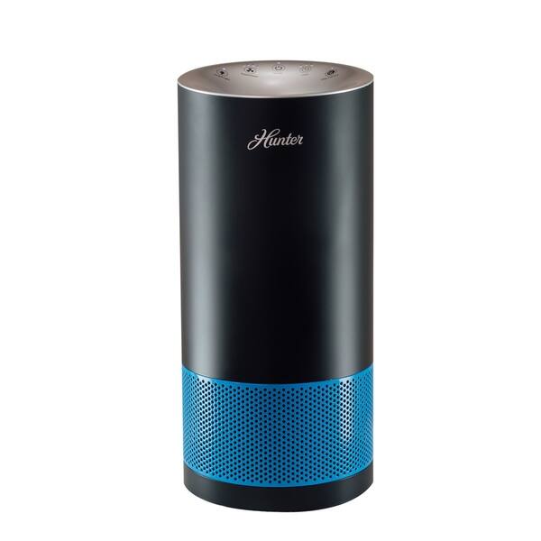 slide 2 of 15, Hunter Cylindrical Tower Air Purifier Black