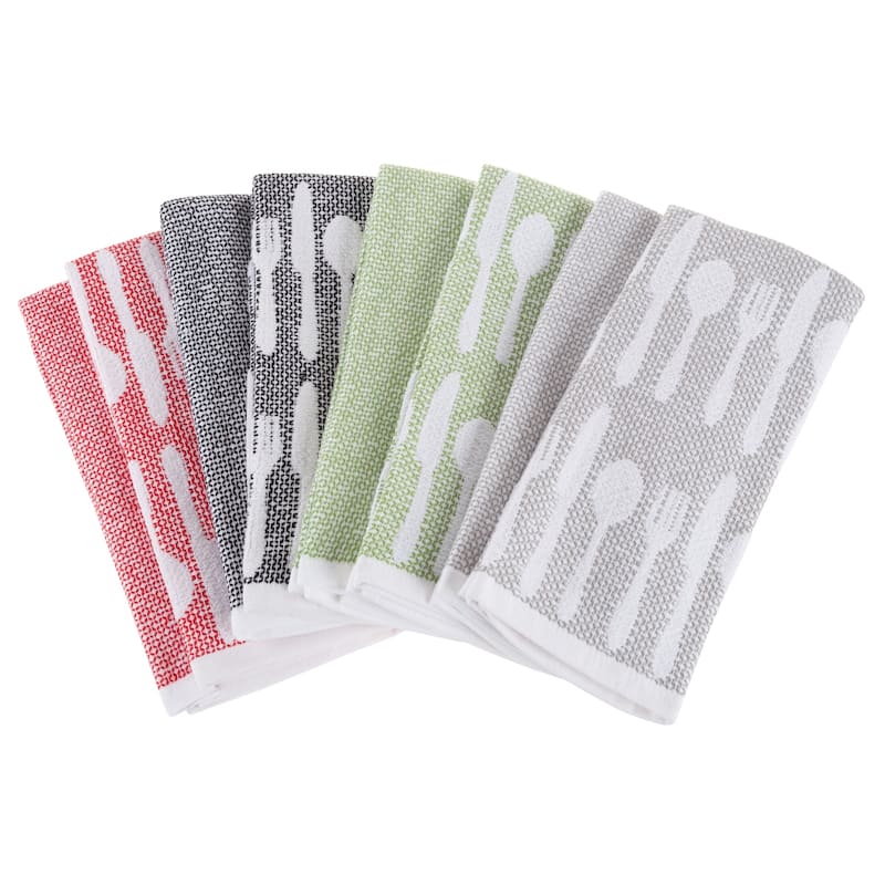 Kitchen Towel Set 100% Cotton Hand Towel / Dishtowels for Drying by Porch & Den - 16 x 28