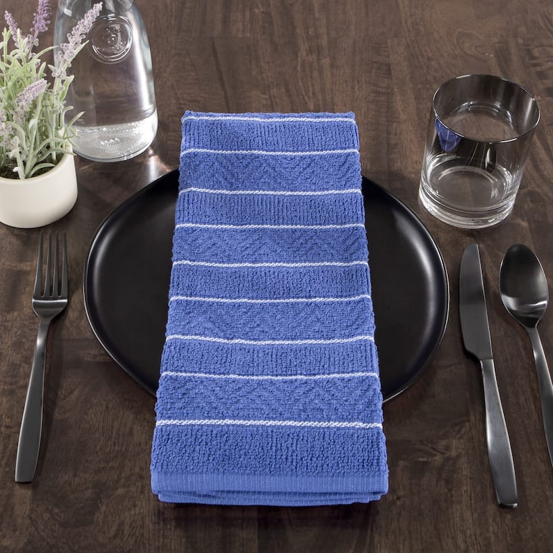 Kitchen Towel Set 100% Cotton Hand Towel / Dishtowels for Drying by Porch & Den - 16 x 28