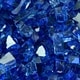 preview thumbnail 39 of 45, Original Indoor/Outdoor Firepit/Fireplace Glass 1/4 Inch - Deep Sea Blue, Reflective