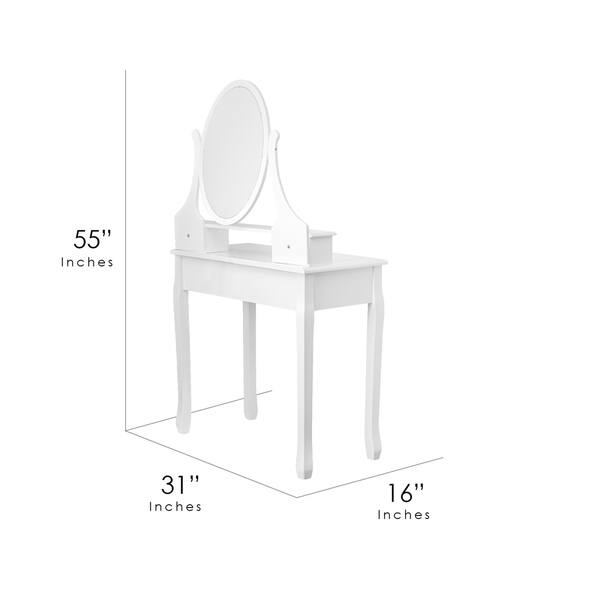 Shop American Art Decor Makeup Vanity Table Set With Light Up