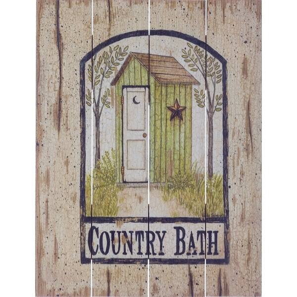 Wood Pallet Art - Barn Star Outhouse