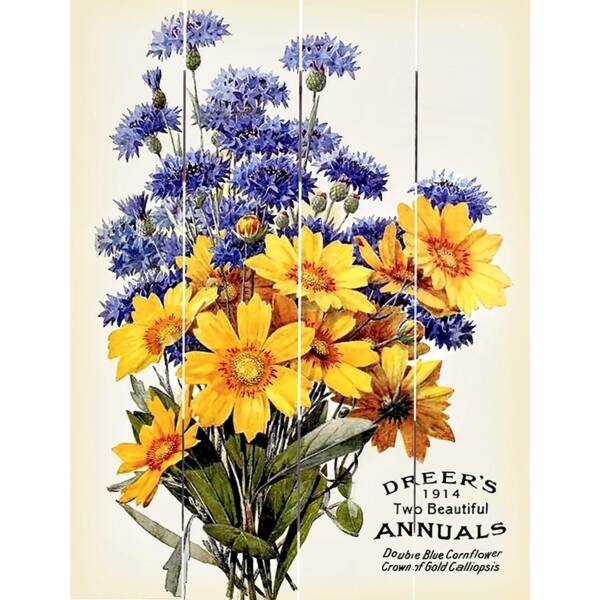 slide 1 of 2, Wood Pallet Art - Dreer's Two Beautiful Annuals