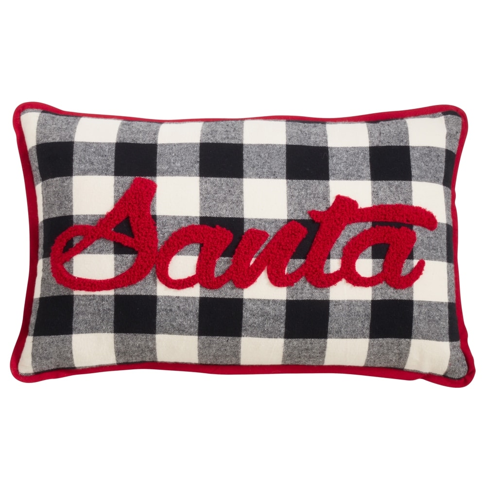 buffalo plaid pillows christmas