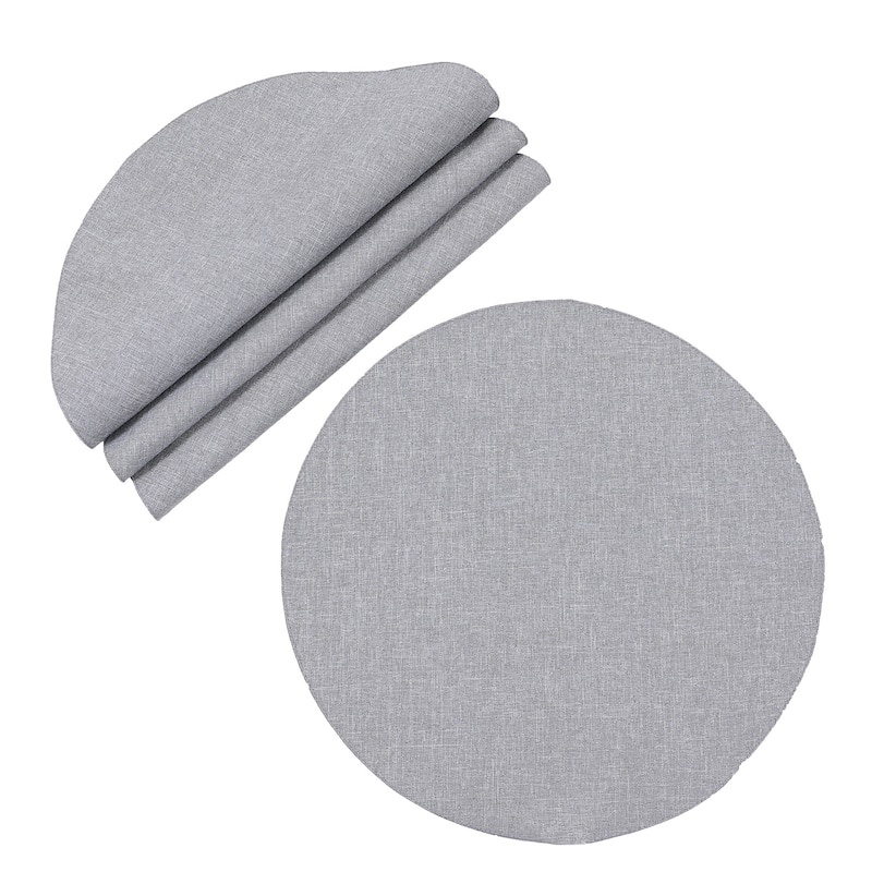 Festive Trees Christmas Placemats 14"x20", White, Set of 4