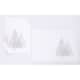 Festive Trees Christmas Placemats 14"x20", White, Set of 4