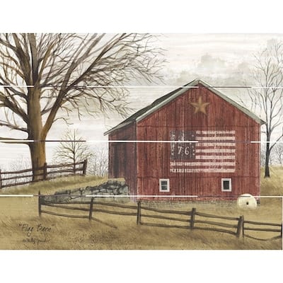 Wood Pallet Art - Flag Barn