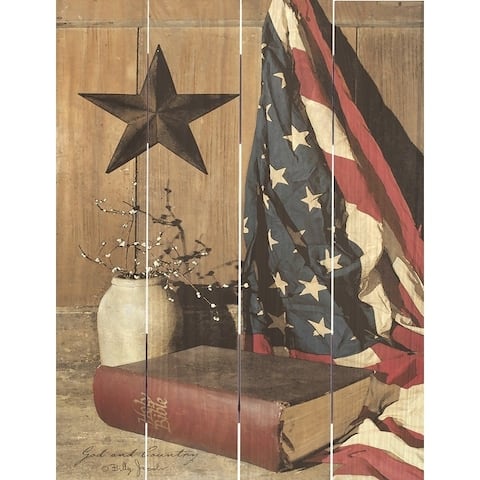 Wood Pallet Art - God and Country