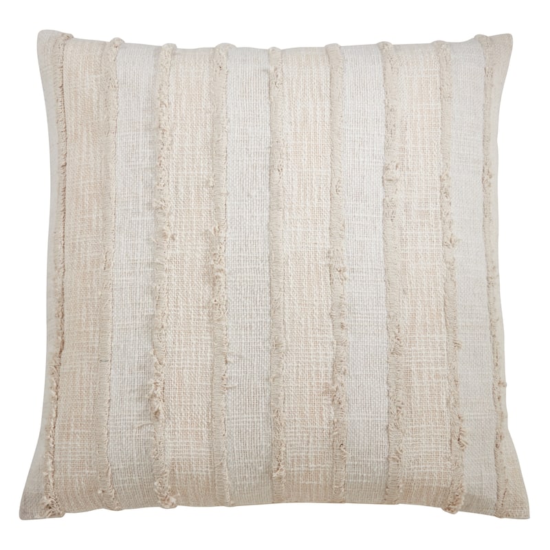 Fringe Stripe Throw Pillow