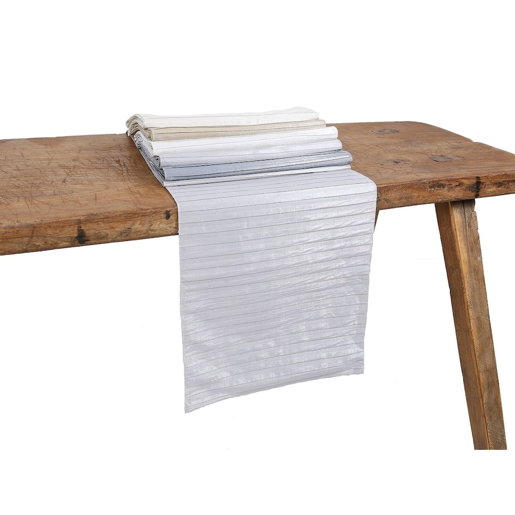 Moonbeam Contracted Table Runner, 15 by 70-Inch, Gold