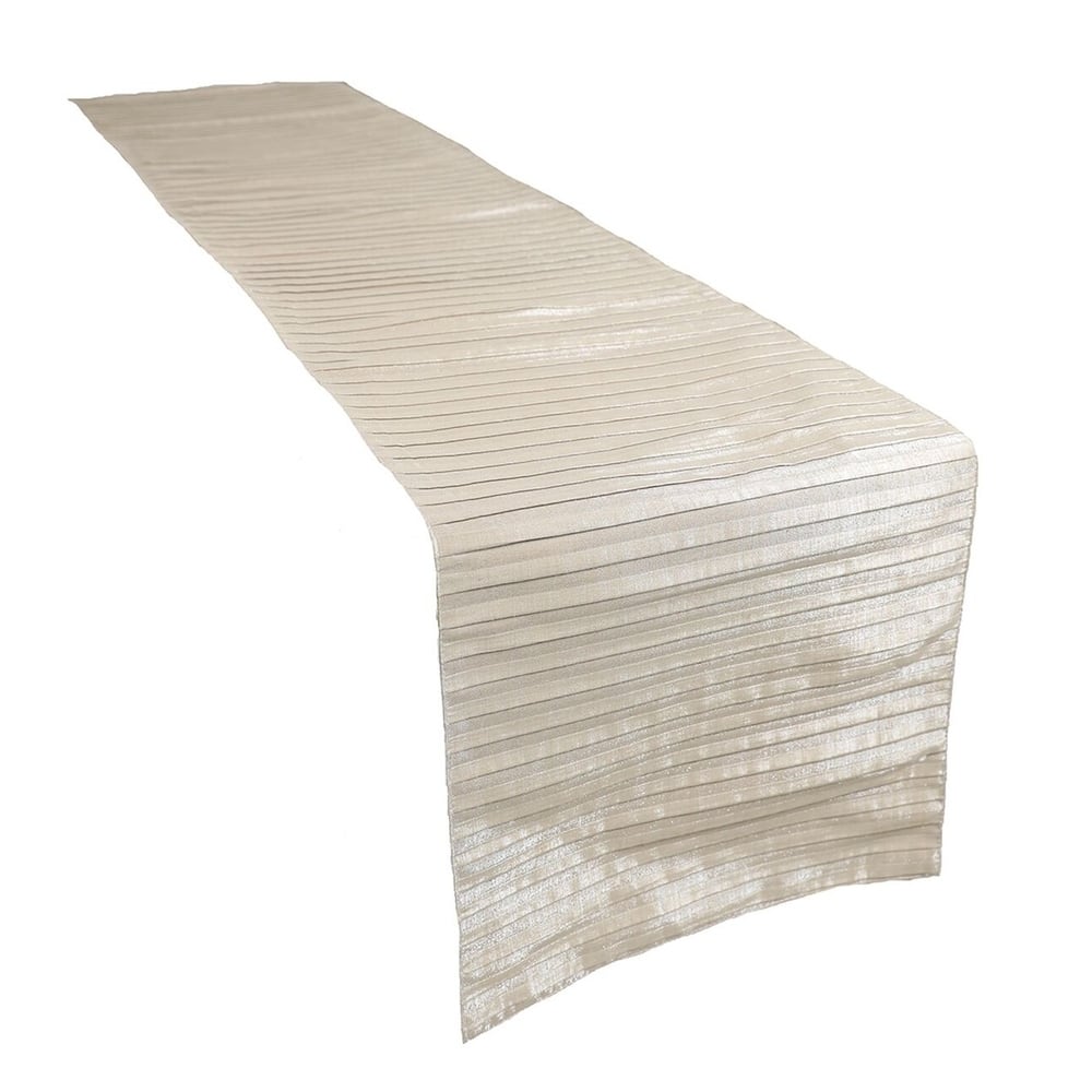 Moonbeam Contracted Table Runner, 15 by 70-Inch, Gold