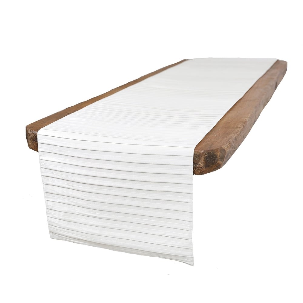 Moonbeam Contracted Table Runner, 15 by 70-Inch, Gold