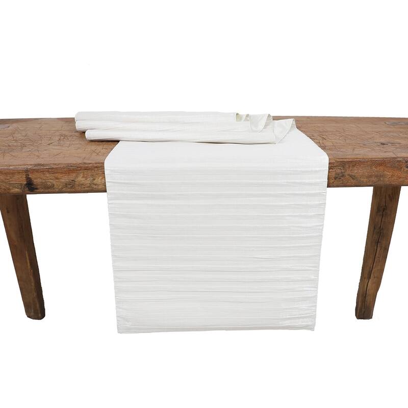 Moonbeam Contracted Table Runner, 15 by 70-Inch, Gold