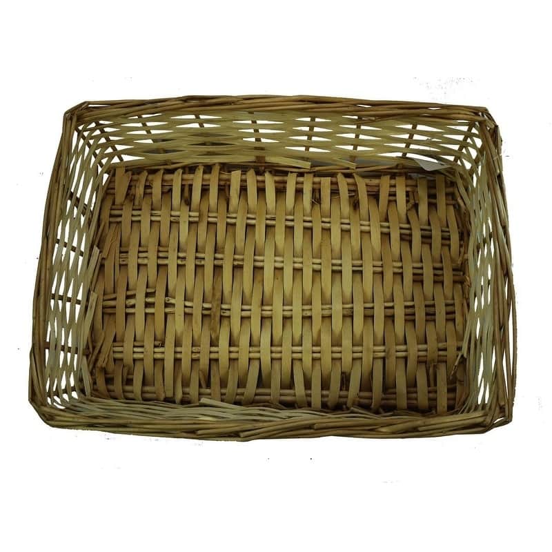 13" Natural willow small rectangle tray ABN5E102-NTRL
