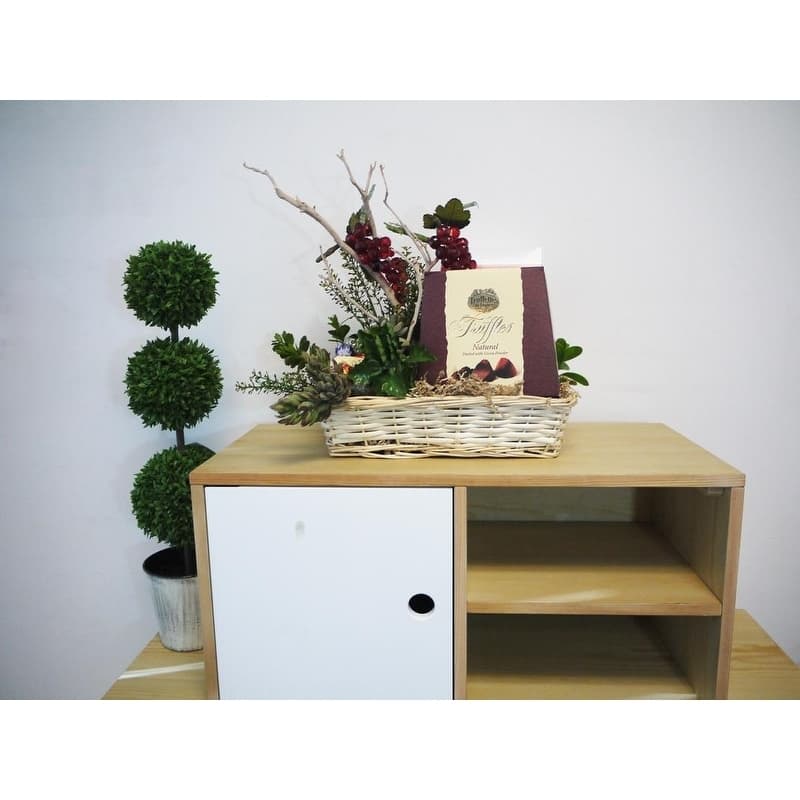 13" Natural willow small rectangle tray ABN5E102-NTRL