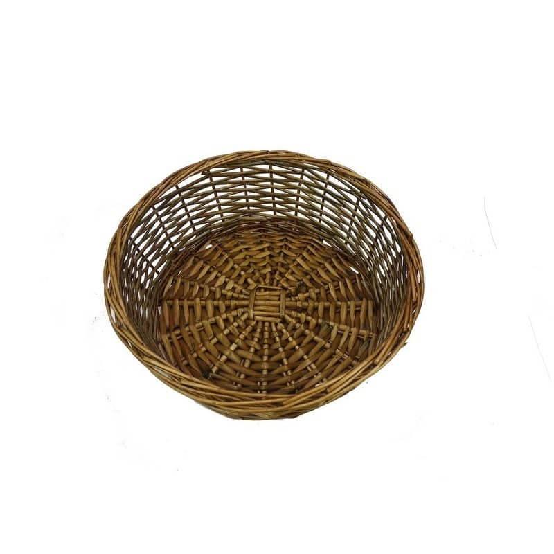12" Honey willow round tray ABN5E104-HNY