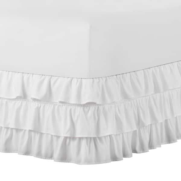 Belles & Whistles 3Tiered Ruffle 15" Drop Bed Skirt, Twin Overstock
