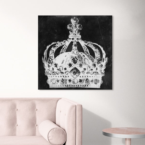 Oliver Gal 'Crown Me' Fantasy and Sci-Fi Wall Art Canvas Print - Black, White