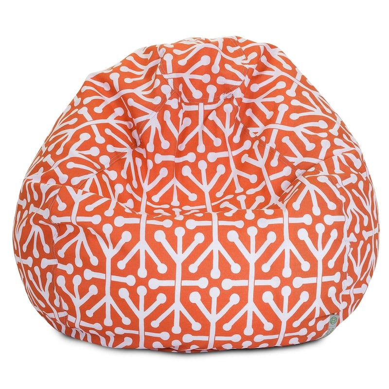 Aruba Shredded Foam Bean Bag Chair - Orange - 23'' H x 35'' W x 35'' D