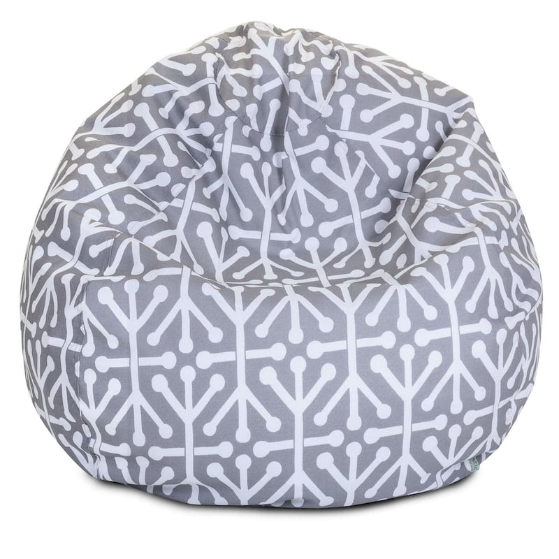 Aruba Shredded Foam Bean Bag Chair - Gray - 23'' H x 35'' W x 35'' D