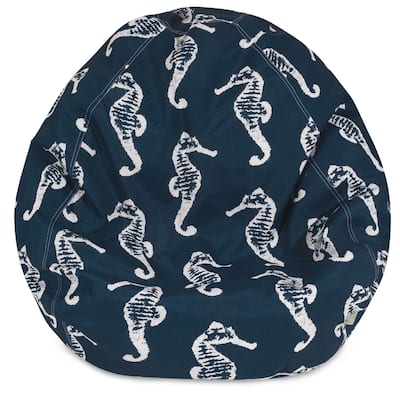 Sea Horse Shredded Foam Bean Bag Chair