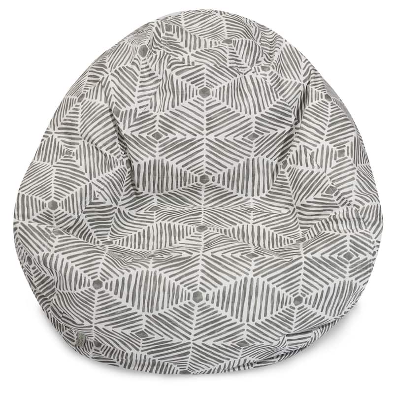 Charlie Shredded Foam Bean Bag Chair - Gray - 23'' H x 35'' W x 35'' D
