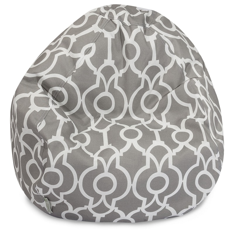 Athens Shredded Foam Bean Bag Chair - Gray - 23'' H x 35'' W x 35'' D