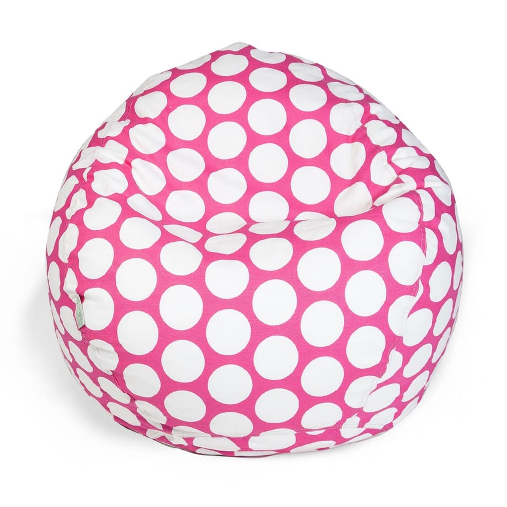 Large Polka dot Shredded Foam Bean Bag Chair