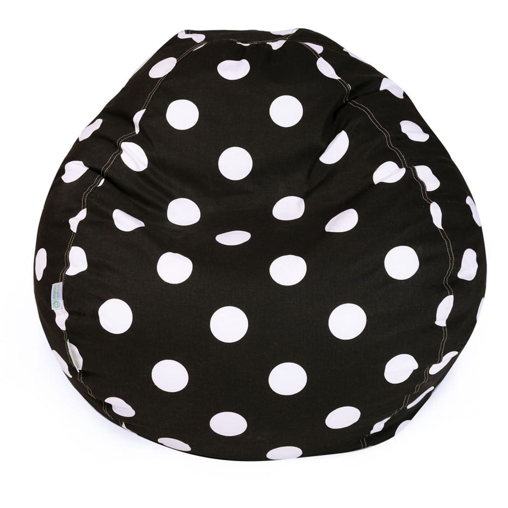 Large Polka dot Shredded Foam Bean Bag Chair